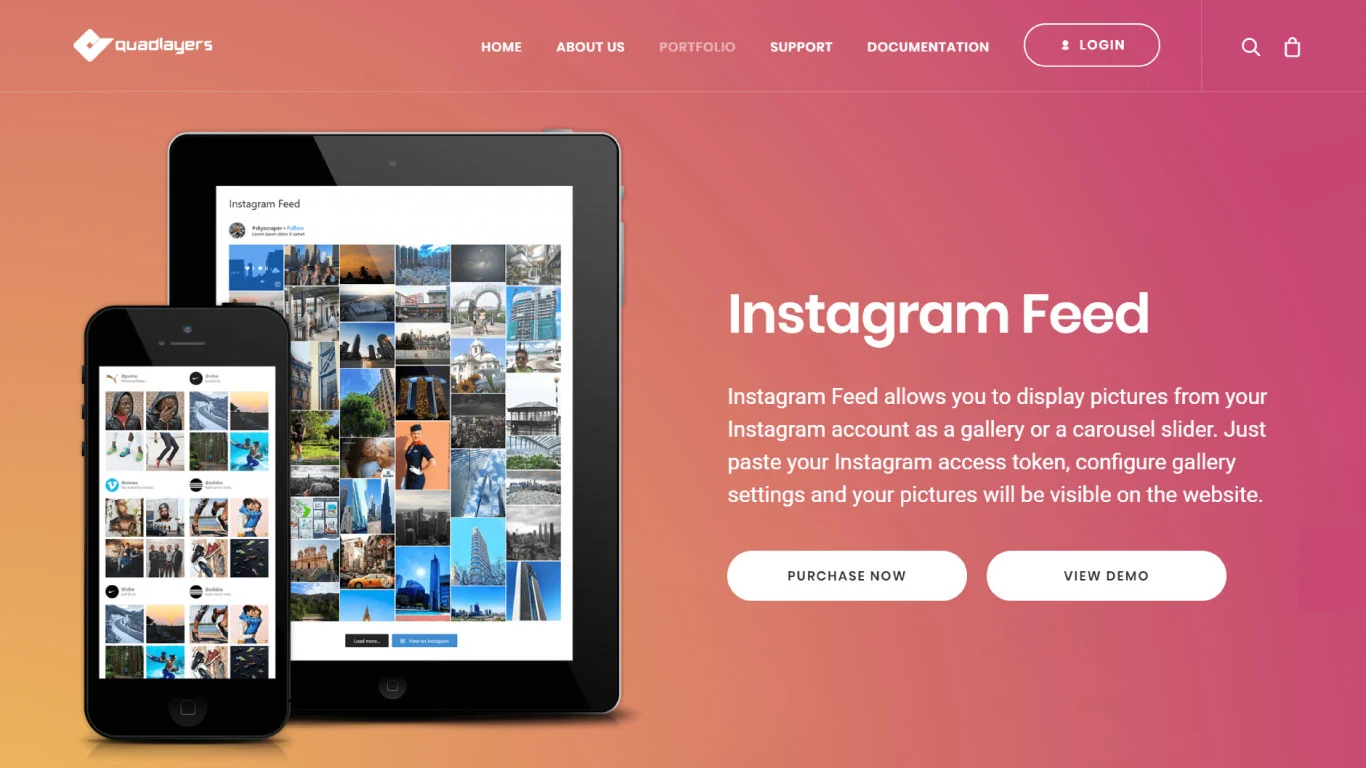 ハッシュタグも表示可能なInstagram無料プラグイン「Social Feed Gallery」